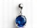 Small birthstone pendant necklace